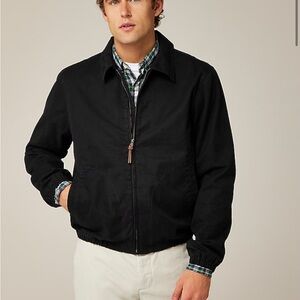 J crew Harrington jacket in cotton twill